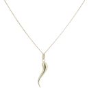 9ct Yellow Gold Horn Of Plenty Pendant And Chain 18"