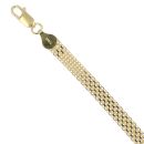 Gold Plated Silver Bismark Bracelet 7"