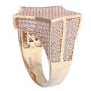 9ct Yellow Gold Cubic Zirconia Star Signet Ring