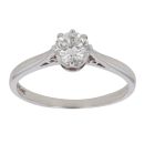18ct White Gold 0.50ct Brilliant Cut Diamond Solitaire Ring