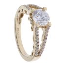 9ct Yellow Gold Cubic Zirconia Single Stone Ring