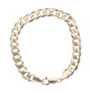 9ct Yellow Gold Curb Bracelet 8"