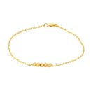 22ct Yellow Gold Light Weight Bead Bracelet