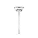 9ct White Gold 1.00ct Emerald Cut Lab Grown Diamond Solitaire Ring