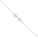 9ct Rose Gold Pink Tourmaline Bloom Pendant and Chain 22"