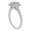 18ct White Gold 0.60ct Brilliant Cut Diamond Cluster Ring