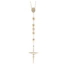 9ct Yellow Gold Rosary Beads with a Crucifix 32"