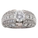 18ct White Gold 3.27ct Diamond Solitaire Ring