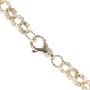 9ct Yellow Gold Patterned and Plain Belcher Chain 24"
