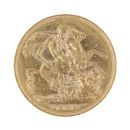 1908 Edward VII Large Head UK Full Sovereign Coin