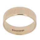 9ct Yellow Gold Stripes Wedding Band 6.7mm