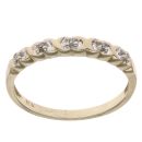 9ct Yellow Gold 0.05ct Diamond Half Eternity Ring