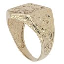 9ct Yellow Gold Three Lions Shield England Ring