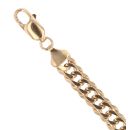 9ct Yellow Gold Double Curb Barcelet 8.5"
