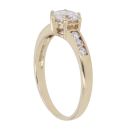 9ct Yellow Gold Cubic Zirconia Single Stone Ring