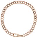 9ct Rose Gold Curb Bracelet 8"