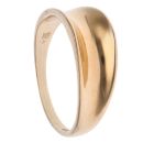 9ct Yellow Gold Concave Signet Ring