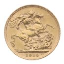 1914 George V Large Head UK Full Sovereign Coin