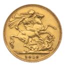 1913 George V Large Head UK Full Sovereign Coin