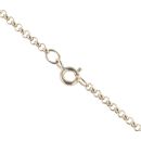 9ct Yellow Gold Multi Gemstone Fob Pendant And Chain 20"