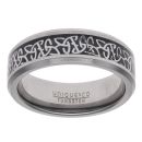 Unique & Co Black Carbon Fibre Fancy Wedding Ring