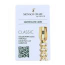 14ct Yellow Gold Monaco Curb Classic Plain Lock Bracelet 9"