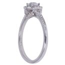 9ct White Gold 0.25ct Diamond Cluster Ring