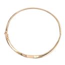 9ct Yellow Gold Greek Key Wave Hinged Bangle