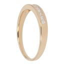 18ct Yellow Gold 0.36ct Princess Cut Diamond Half Eternity Ring
