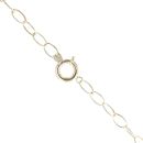 14ct Yellow and White Gold Patterned Heart Fancy Chain 20"