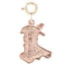 9ct Yellow and Rose Gold Wales Clogau Charm