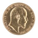 1909 Edward VII Large Head UK Full Sovereign Coin