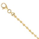 22ct Yellow Gold Barrel Bead Bracelet 7"