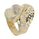 14ct Yellow And White Gold Wave Ring