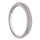 9ct White Gold 0.20ct Brilliant Cut Diamond Eternity Ring