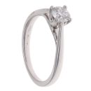 Platinum 0.40ct Brilliant Cut Diamond Solitaire Ring