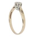 9ct Yellow Gold 0.05ct Diamond Solitaire Ring