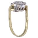 18ct Yellow Gold 1.00ct Brilliant Cut Diamond Cluster Ring