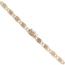 9ct Yellow Gold Swirl Link Chain 16"