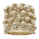 9ct Yellow Gold Four Row Keeper Ring