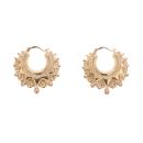 9ct Yellow Gold Gypsy Creole Earrings