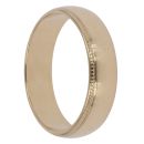 18ct Yellow Gold Milgrain Wedding Band 4.8mm