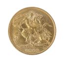 1926 George V Large Head South Africa Half Sovereign Coin