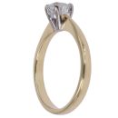 18ct Yellow Gold 0.40ct Round Brilliant Cut Diamond Solitaire Ring