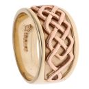 9ct Yellow and Rose Gold Annwyl Clogau Ring