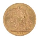 1928 George V Large Head South Africa Full Sovereign Coin