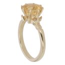 9ct Yellow Gold Citrine Single Stone Ring