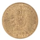 1873 Wilhelm 10 Mark German Coin
