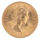 1962 Elizabeth II First Portrait UK Full Sovereign Coin