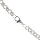 Sterling Silver Patterned And Plain Belcher Chain 24"